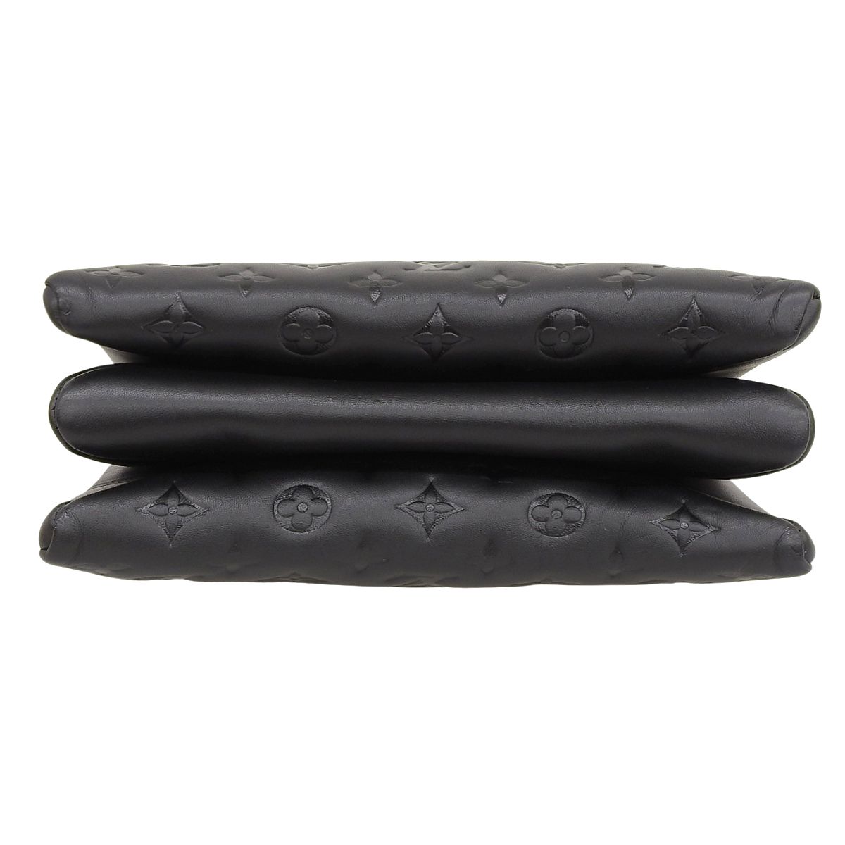 LOUIS VUITTON(ルイ・ヴィトン) クッサンPM ショルダーバッグ 2WAY トート 肩掛け 斜め掛け クラッチ ラムレザー ノワール ブラック黒 ゴールド金具 M21260 レディース 40802168217【中古】【アラモード】 LOUIS VUITTON(ルイ・ヴィトン) クッサンPM ショルダーバッグ 2WAY