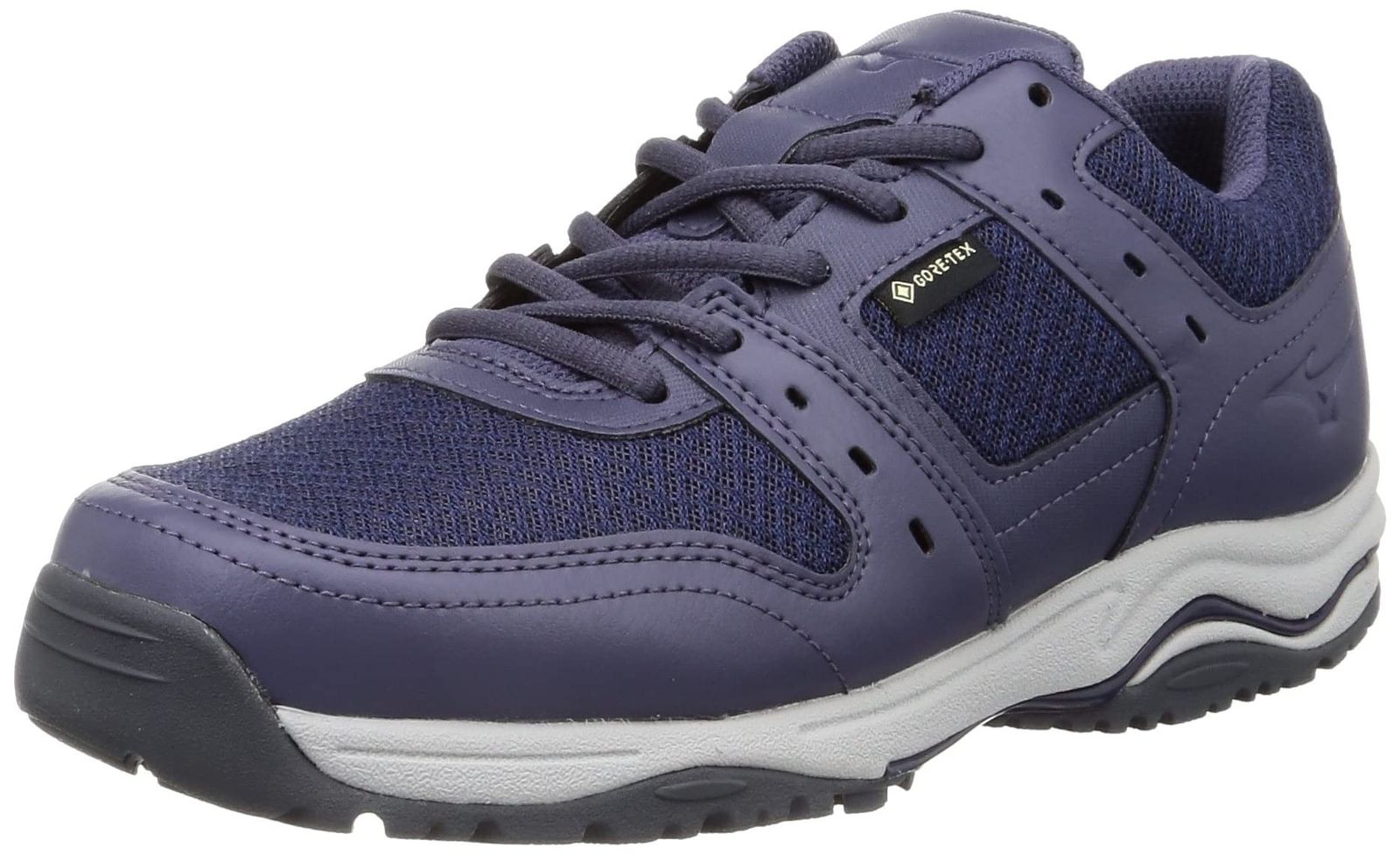 ミズノ ウォーキングシューズ OD 100 GTX 8 防水 ゴアテックス 幅広 軽量 カジュアル レディース グレーパープル 22.0 cm 3 E