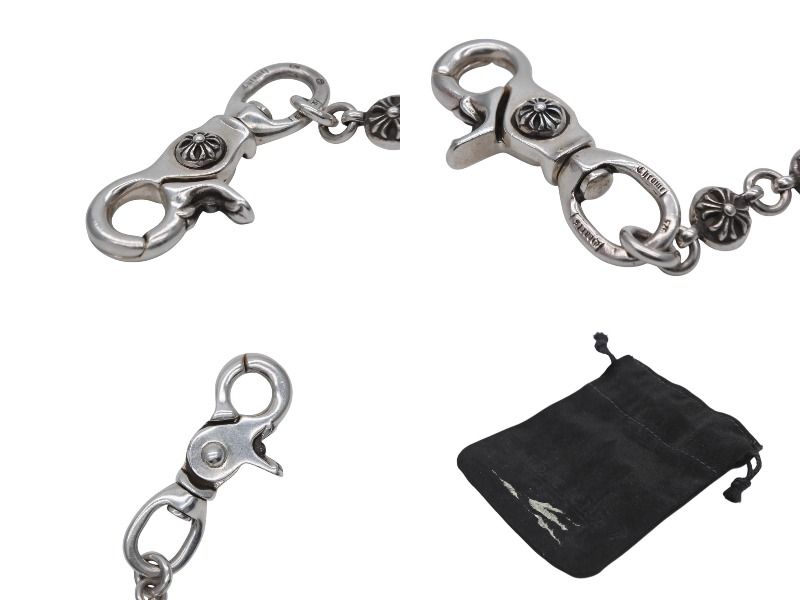 極美品 CHROME HEARTS クロムハーツ クロスボール ショート ウォレット