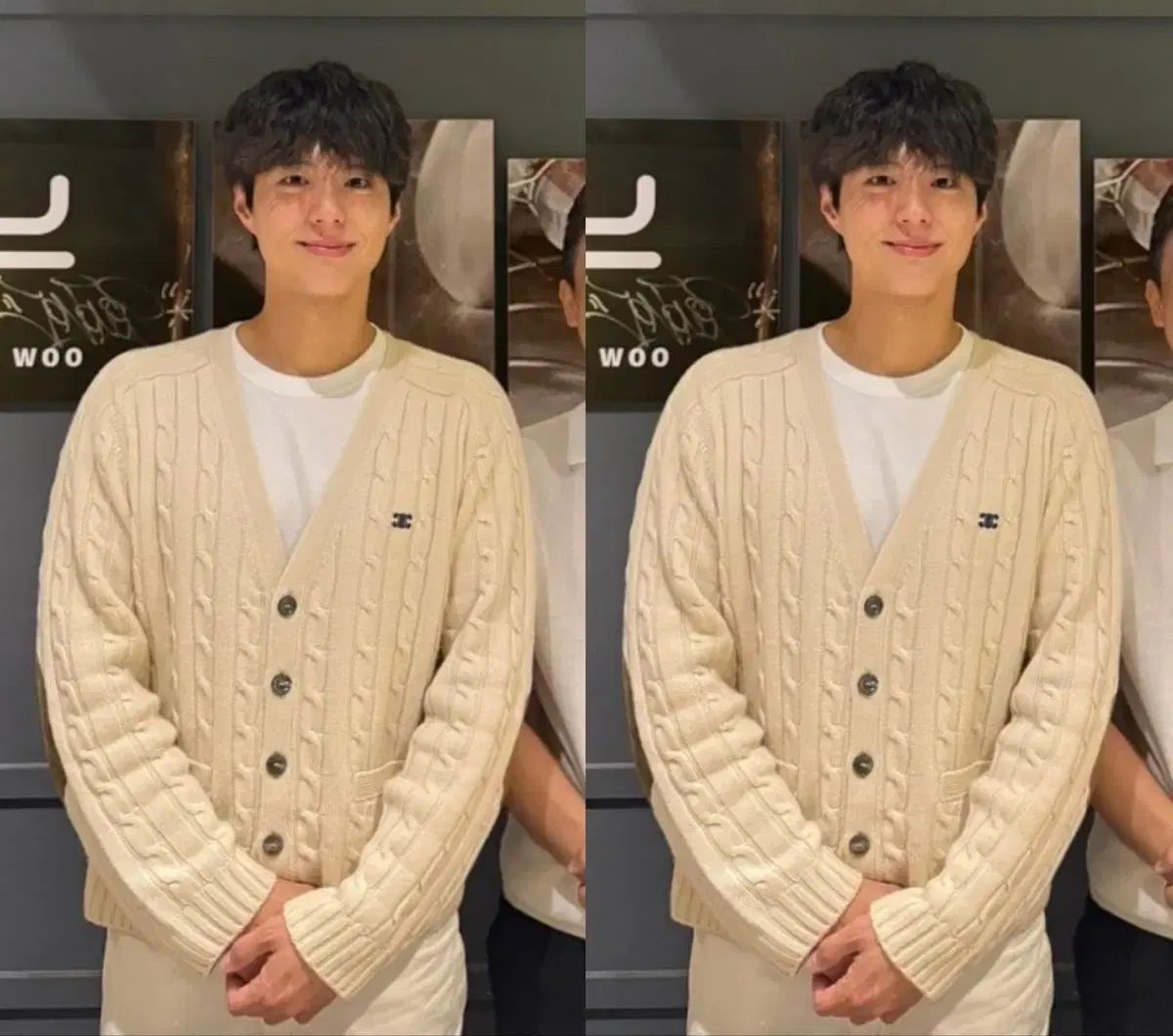 パク ポゴム PARK BOGUM 着用 Celine セリーヌ カシミア ケーブル カーディガン Sサイズ