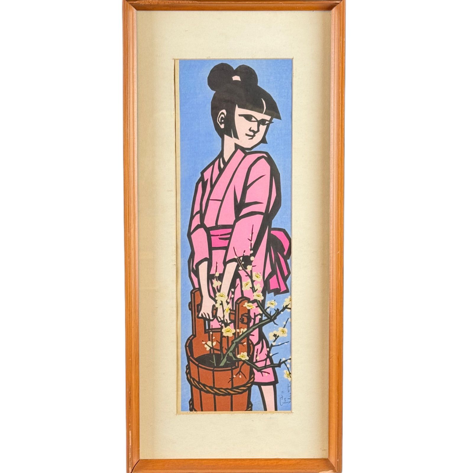 滝平二郎 「梅」手摺木版画 直筆サイン - メルカリ