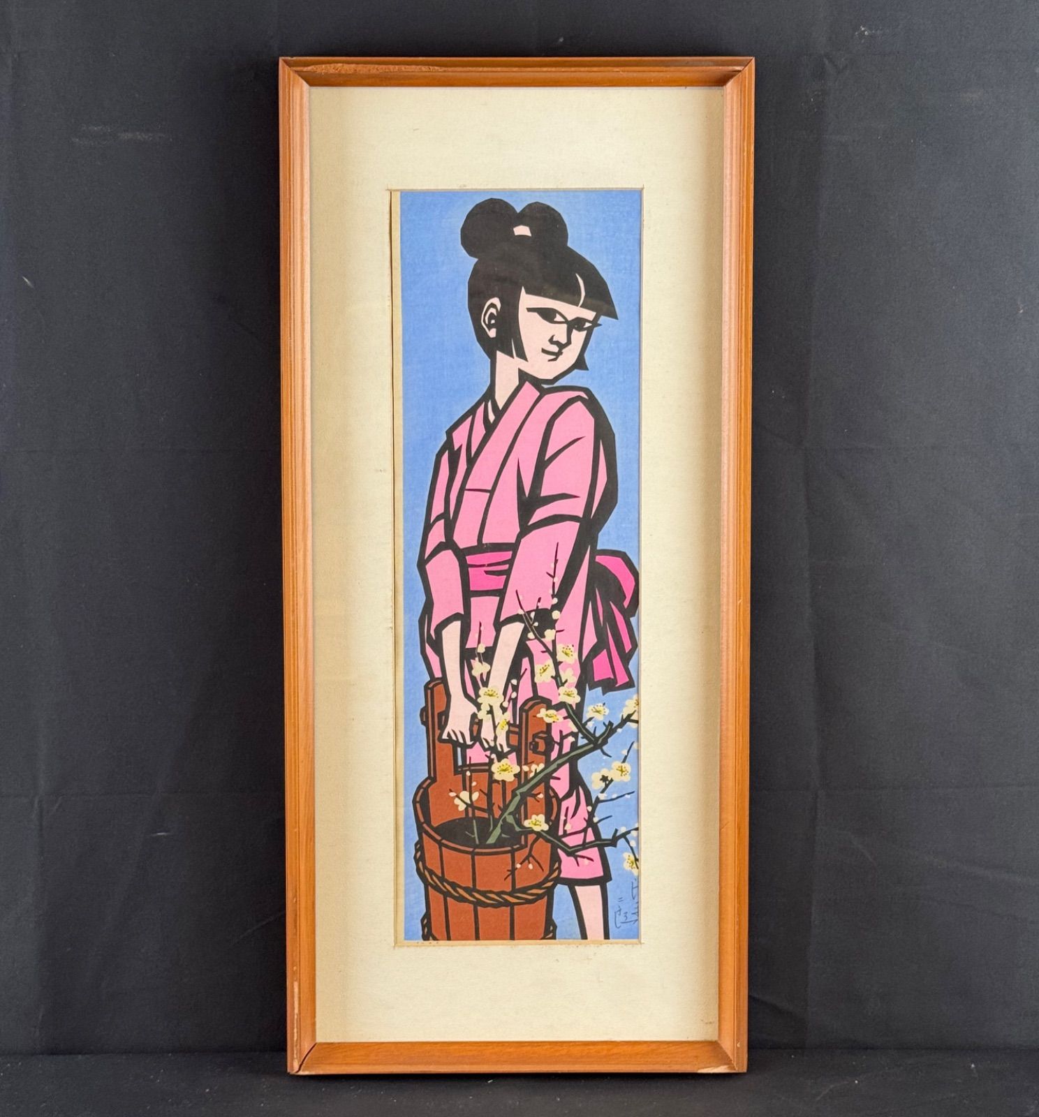 滝平二郎 「梅」手摺木版画 直筆サイン - メルカリ