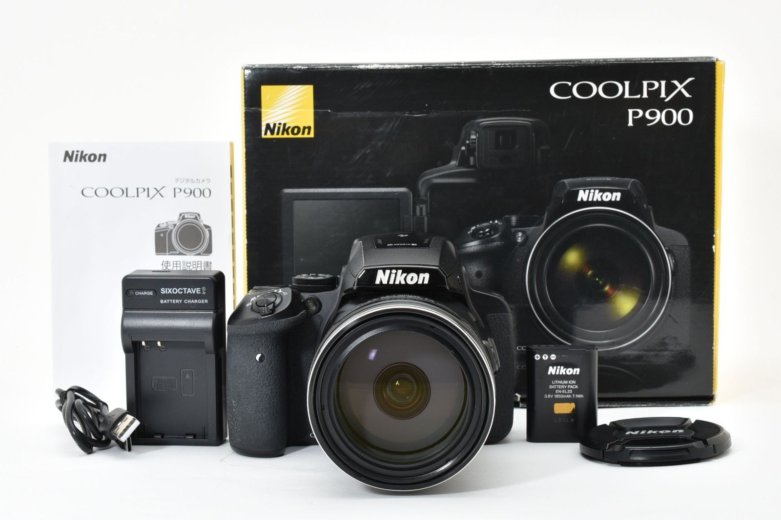 Nikon COOLPIX P900 デジタルカメラ 83倍光学ズーム ブラック 箱付き 