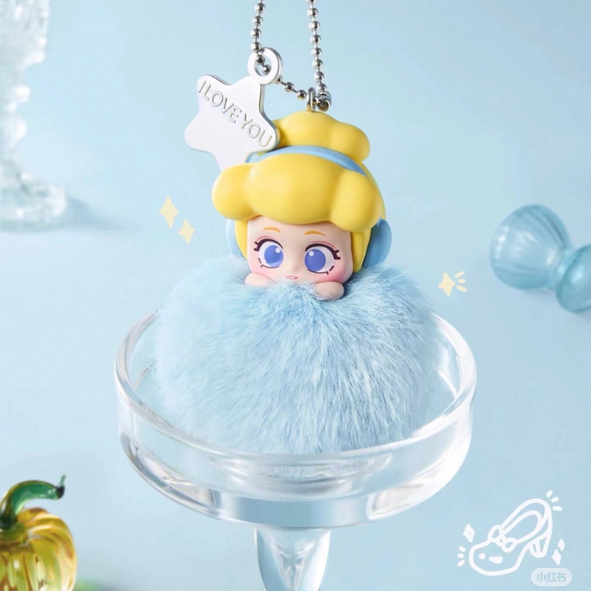 ディズニー MINISO フィギュア キーホルダー ポンポン マスコット