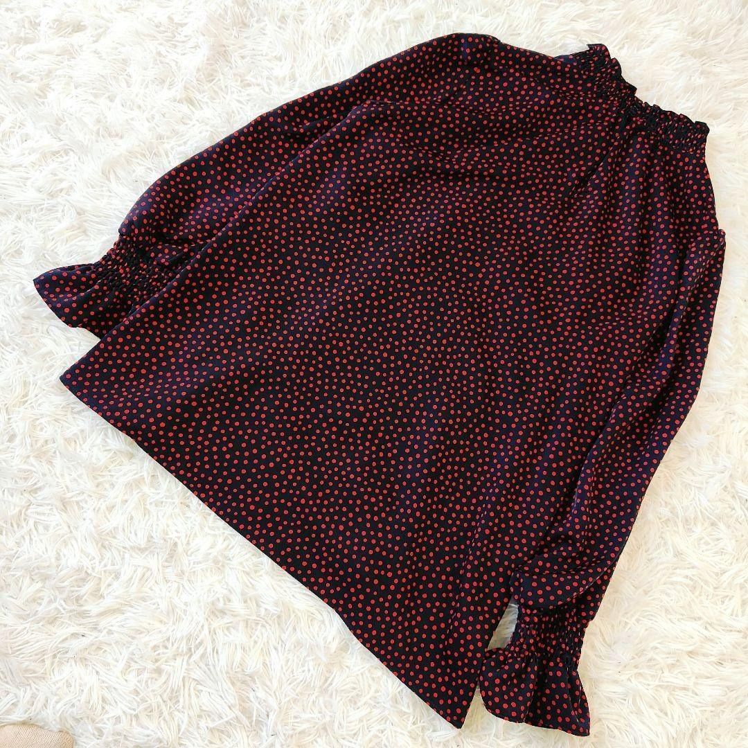 【未使用】ANAYI サテンドットシャーリングブラウス 38 ANAYI サテン ドット シャーリング ブラウス ネイビー 38 - メルカリ