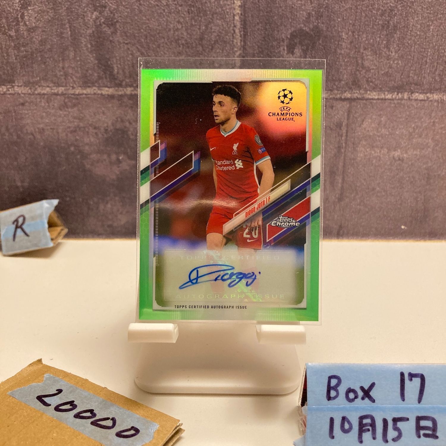 2021 Topps Chrome Diogo Jota 18/99 直筆サインカード LIVERPOOL FC