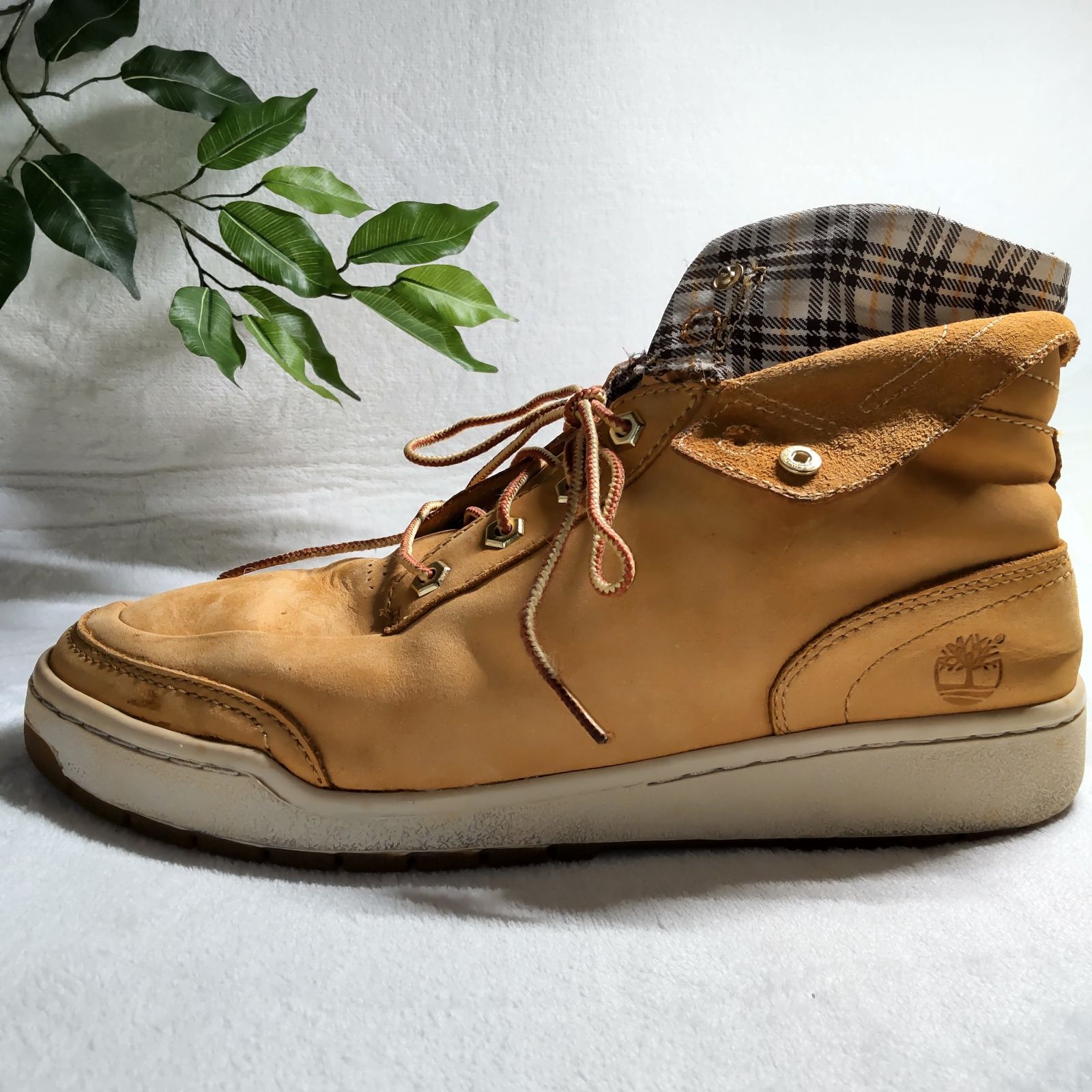 良品】Timberland/ティンバーランド/ハイカットスニーカー/ベージュ/約