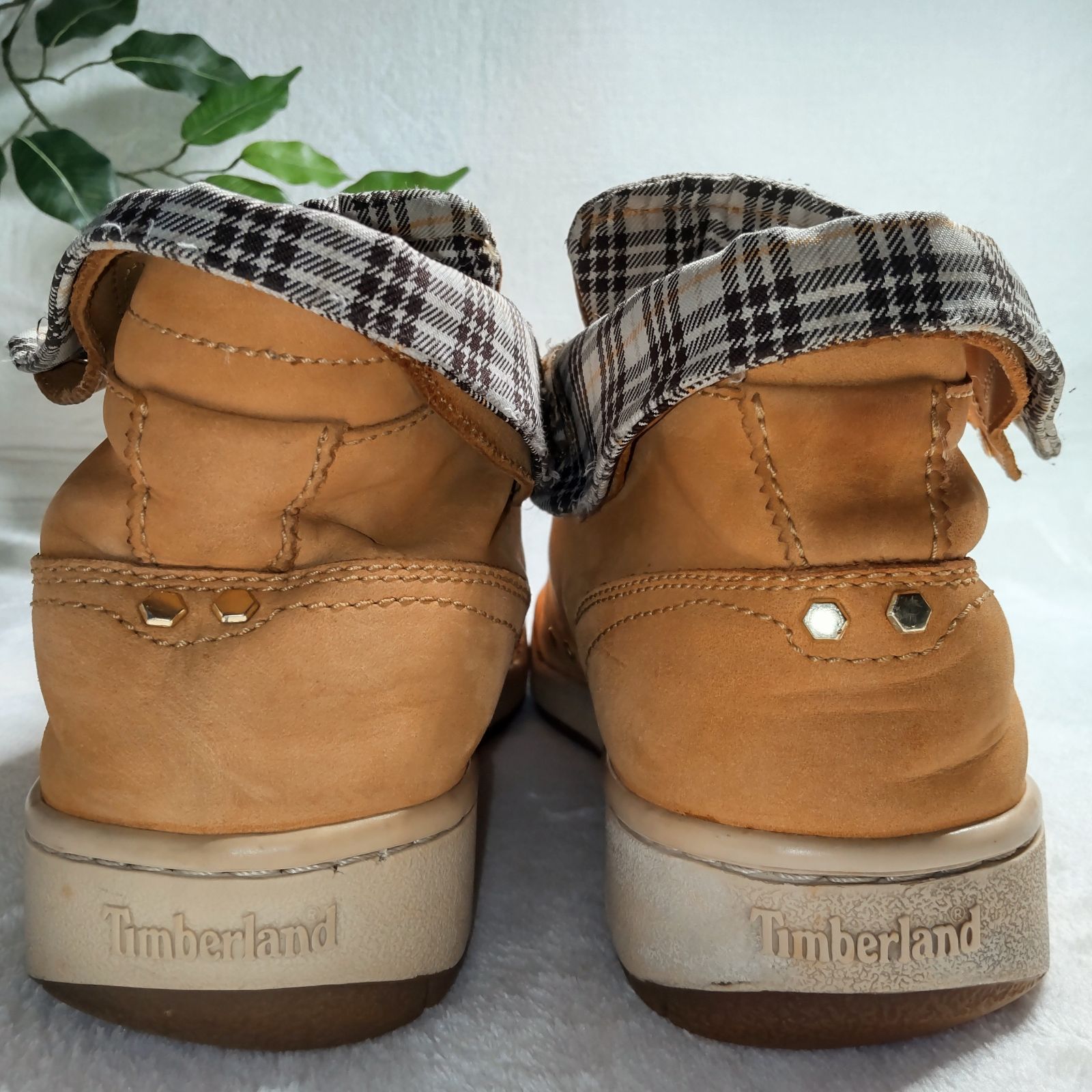 良品】Timberland/ティンバーランド/ハイカットスニーカー/ベージュ/約