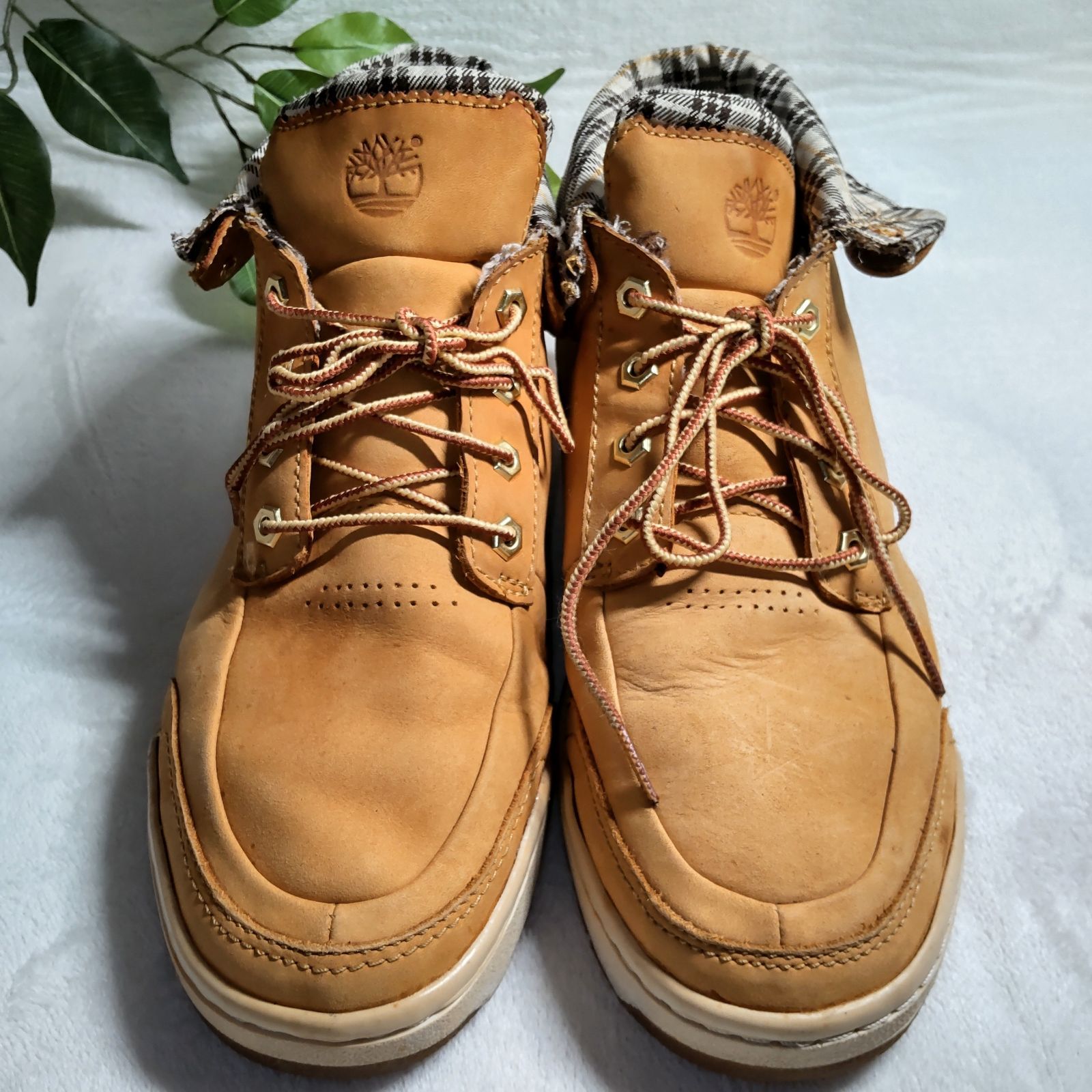 良品】Timberland/ティンバーランド/ハイカットスニーカー/ベージュ/約 