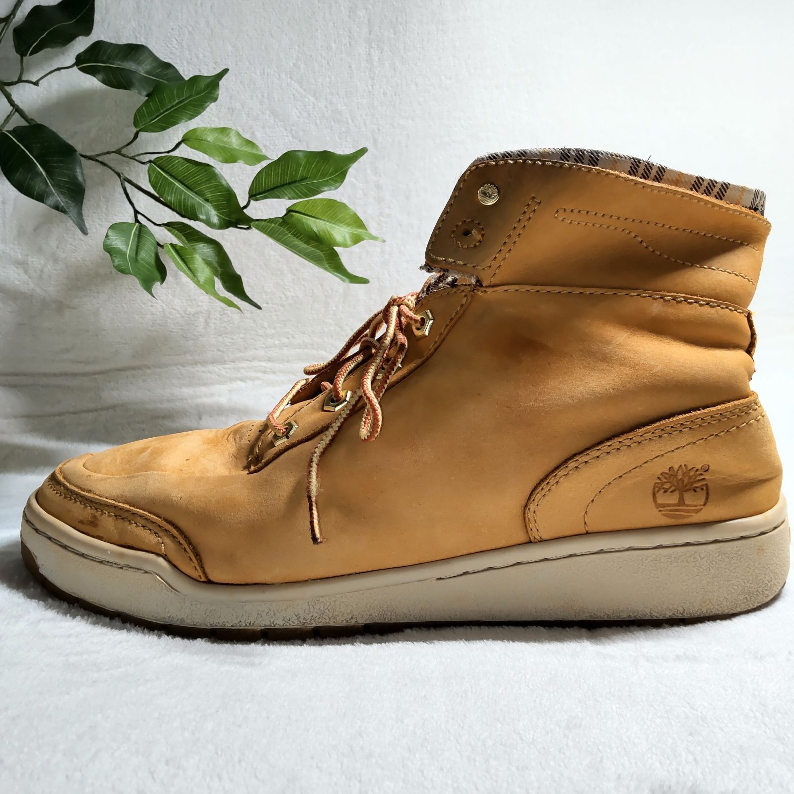 良品】Timberland/ティンバーランド/ハイカットスニーカー/ベージュ/約