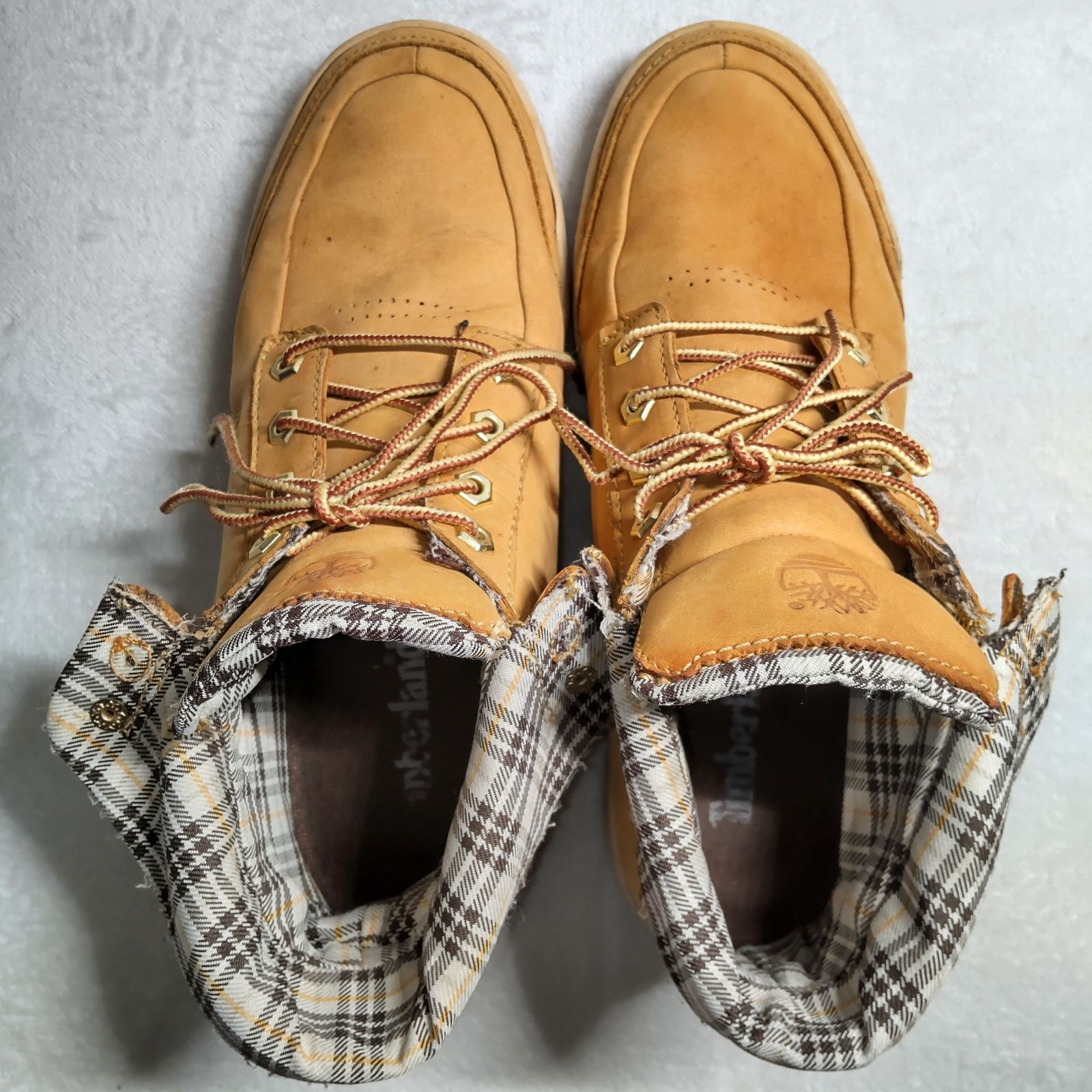 良品】Timberland/ティンバーランド/ハイカットスニーカー/ベージュ/約