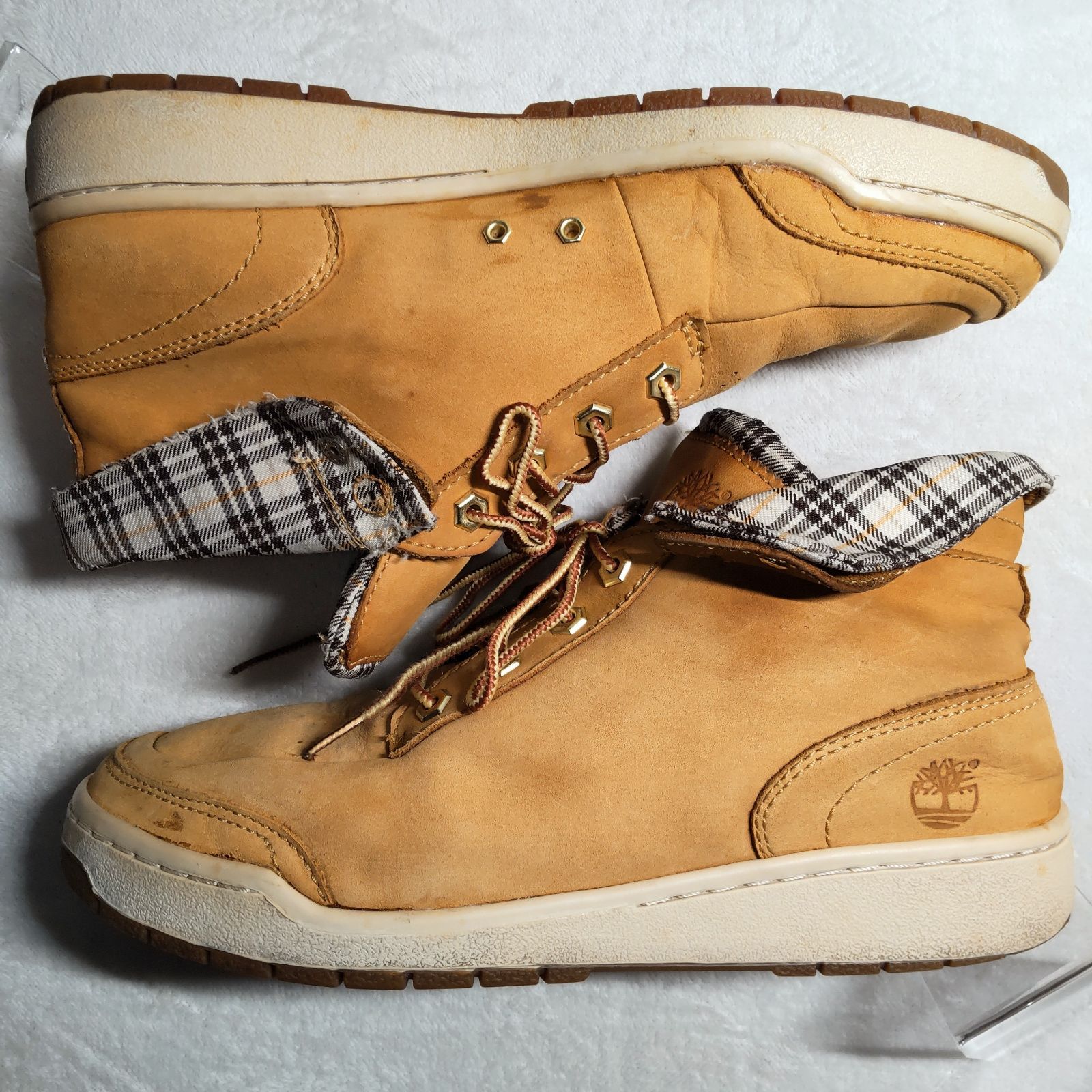 良品】Timberland/ティンバーランド/ハイカットスニーカー/ベージュ/約