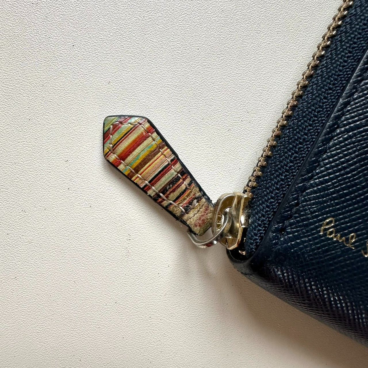 ポールスミス Paul Smith 長財布 ジップストローグレイン2 ネイビー