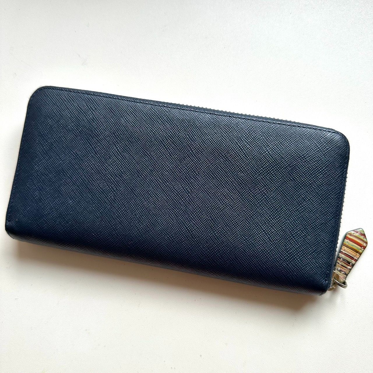 極美品 ポールスミス ジップストローグレイン2 ネイビー ラウンドジップ 長財布 極美品 ポールスミス ジップストローグレイン2 ネイビー ラウンド