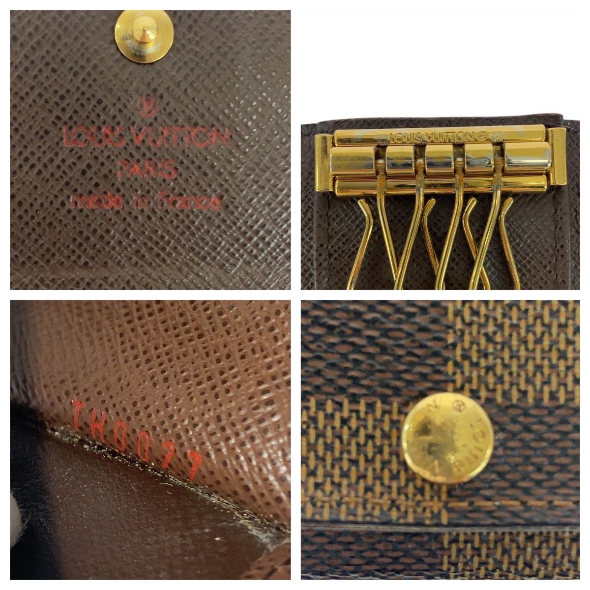 LOUIS VUITTON ルイヴィトン ダミエ ミュルティクレ4 ブラウン