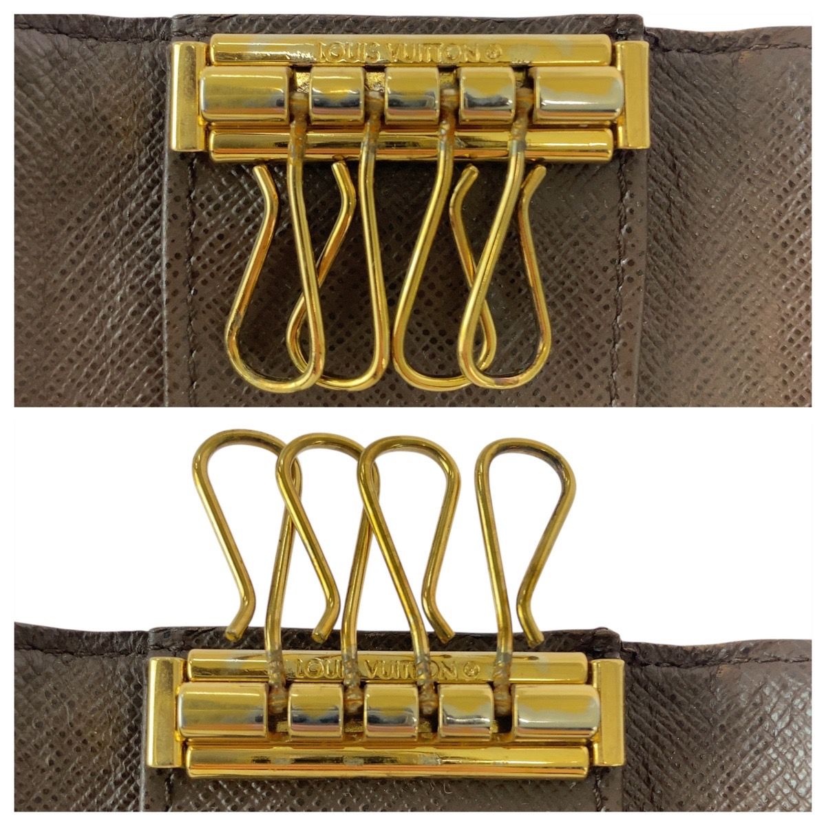 LOUIS VUITTON ルイヴィトン ダミエ ミュルティクレ4 ブラウン