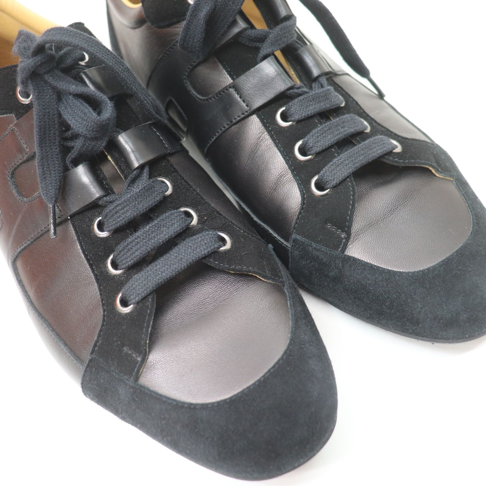 ITPBP8ZUA7DH HERMES エルメス スニーカー パートナー レザー/スエード 
