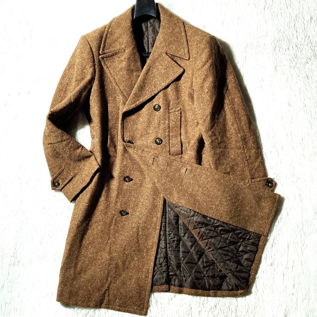 RUPERT ATSUKI ONISHI☆90s archive vintage☆ネップ ツイード ロングP 
