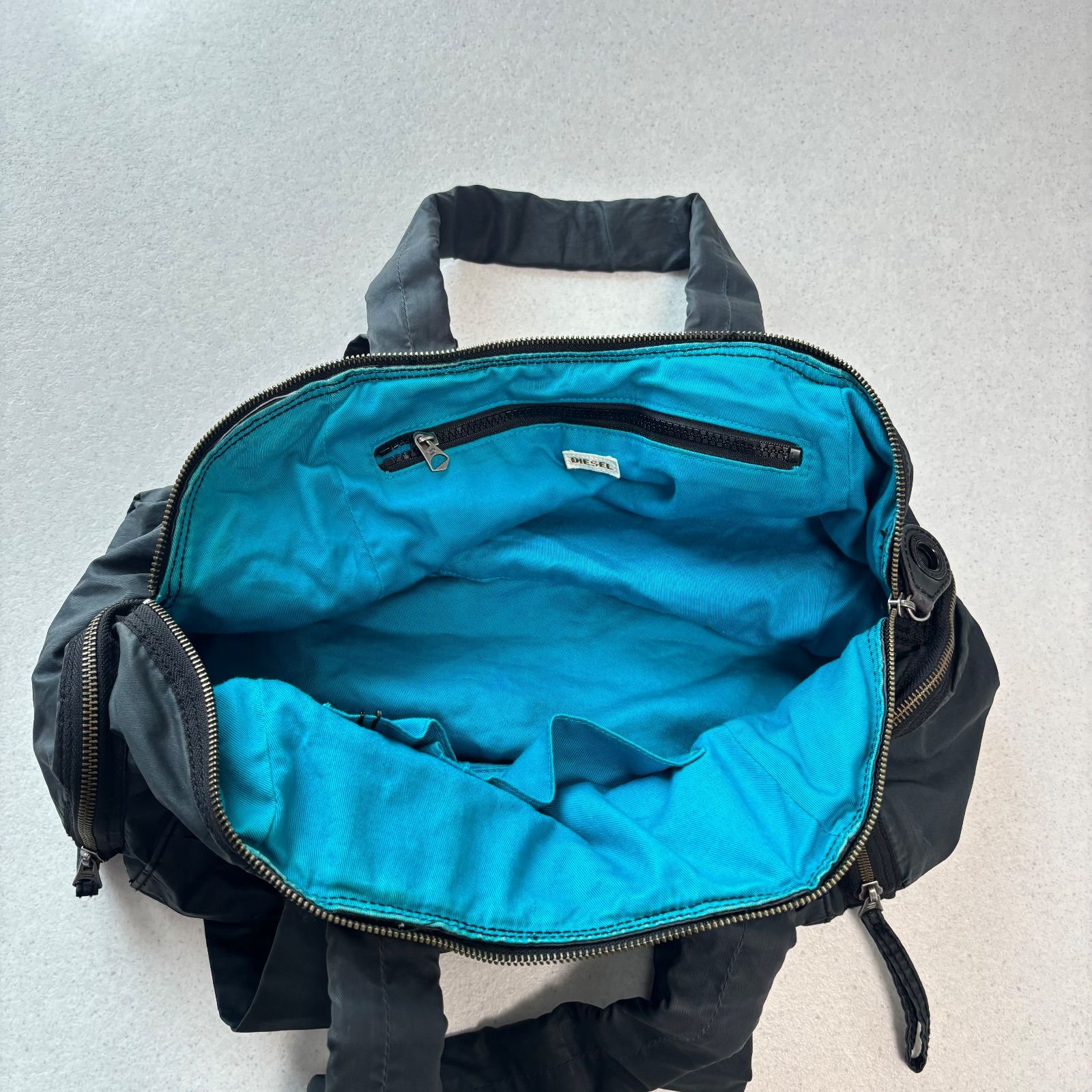 diesel archive hand bag navy blue 00s Y2K ディーゼル ハンドバッグ