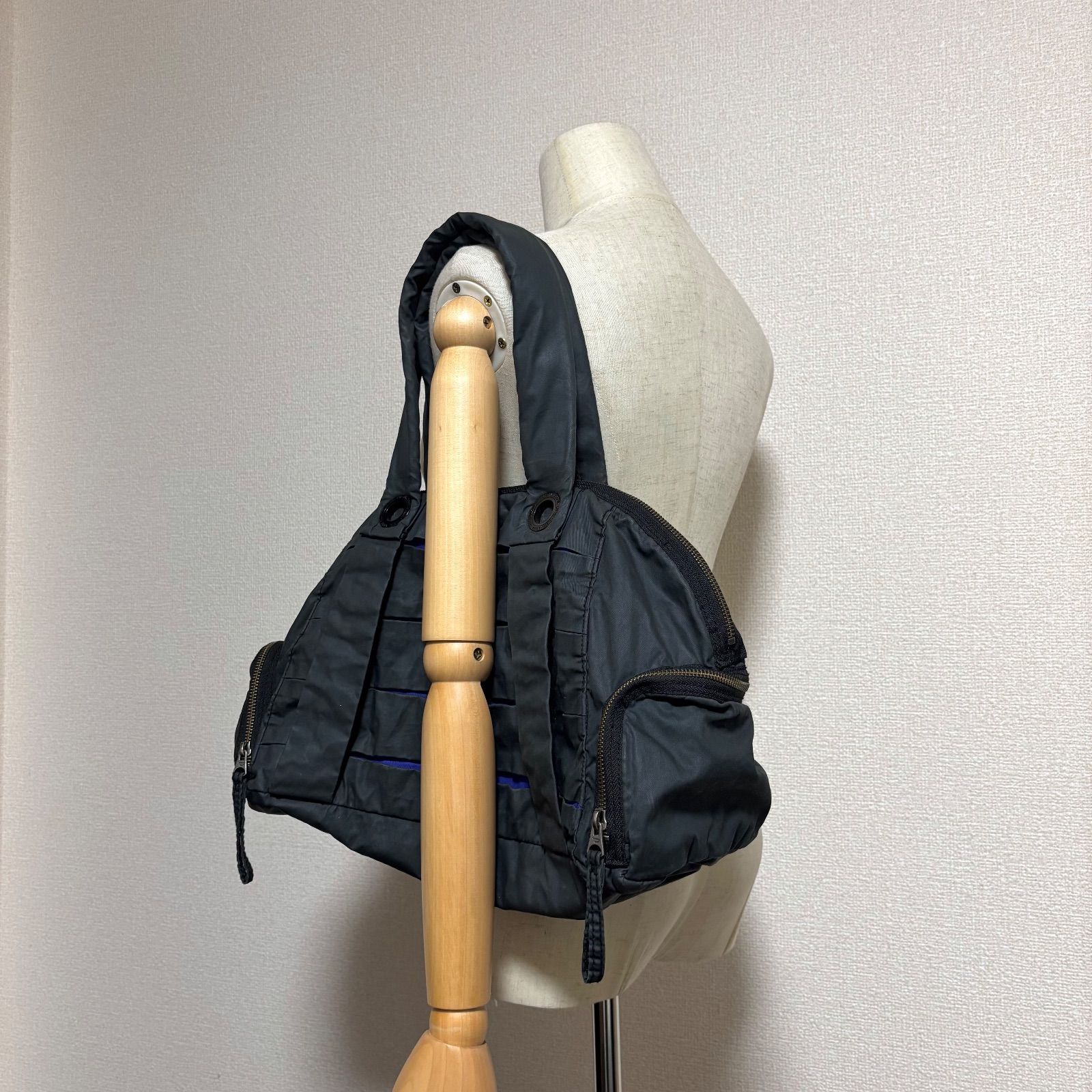 diesel archive hand bag navy blue 00s Y2K ディーゼル ハンドバッグ