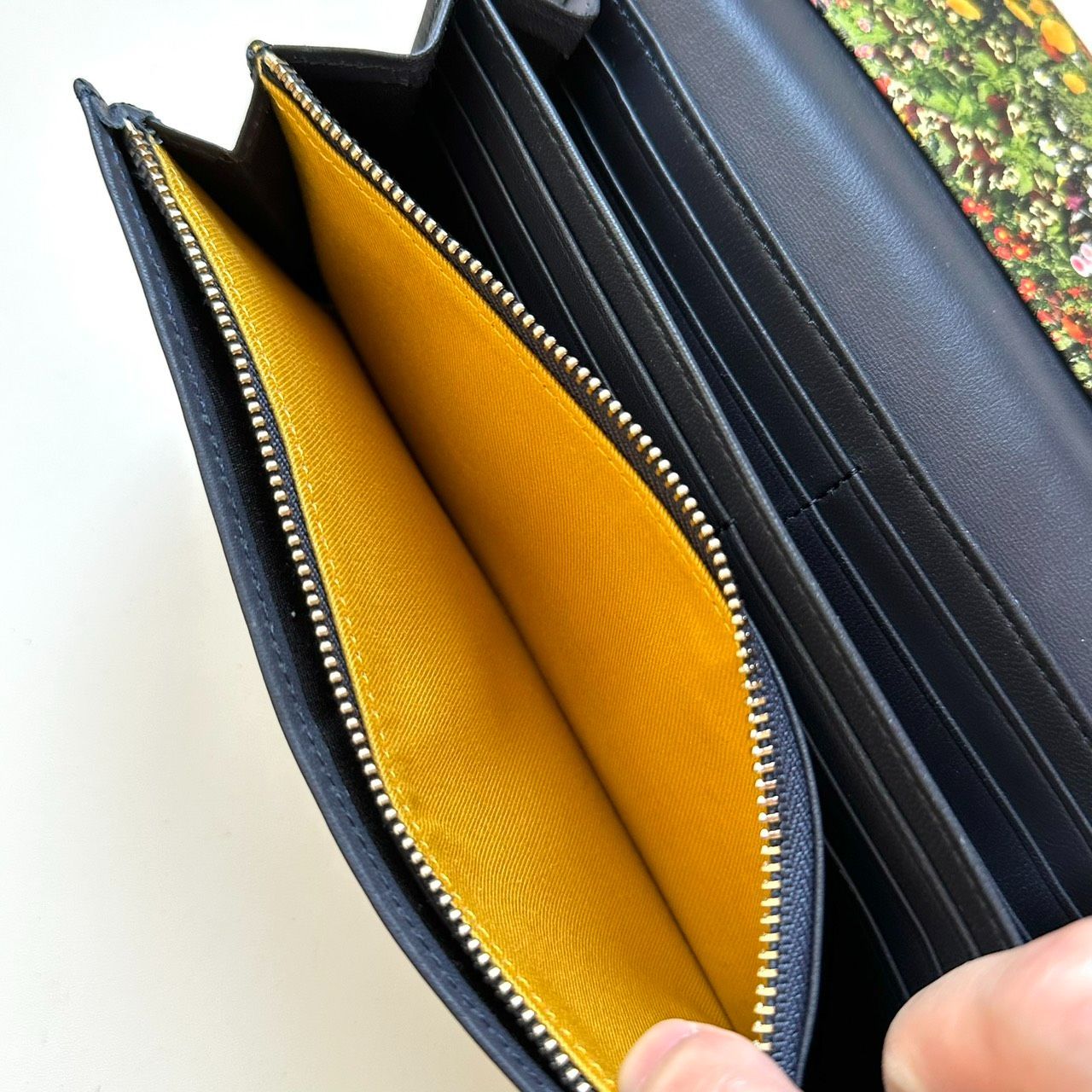 ポールスミス Paul Smith 長財布 ガーデンフローラルトリム ネイビー 