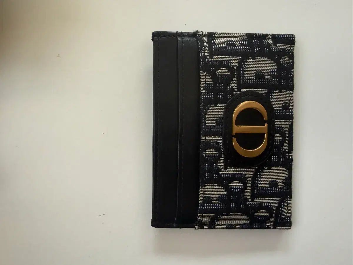 ディオール 30 モンテーニュ 5 スロット カードホルダー ブルー オブリーク ジャカード