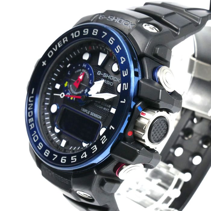 CASIO カシオ G SHOCK ガルフマスター 腕時計 ソーラー GWN 1000 B 1 BJF 電波 メンズ