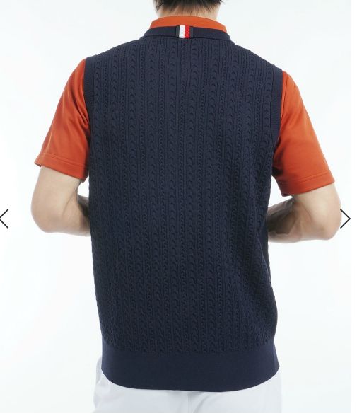 トミーヒルフィガー ベスト|メンズネイビー|NVY|ゴルフ|秋冬| |♥|452|