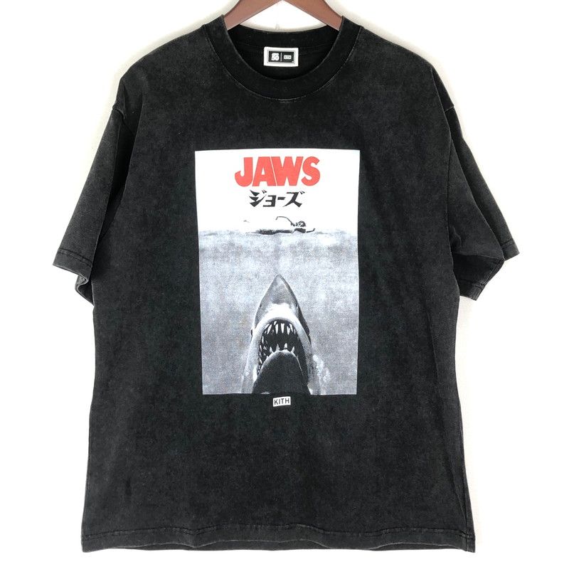中古品】 KITH キス × JAWS ジョーズ 別注 コラボ JAPANESE POSTER TEE