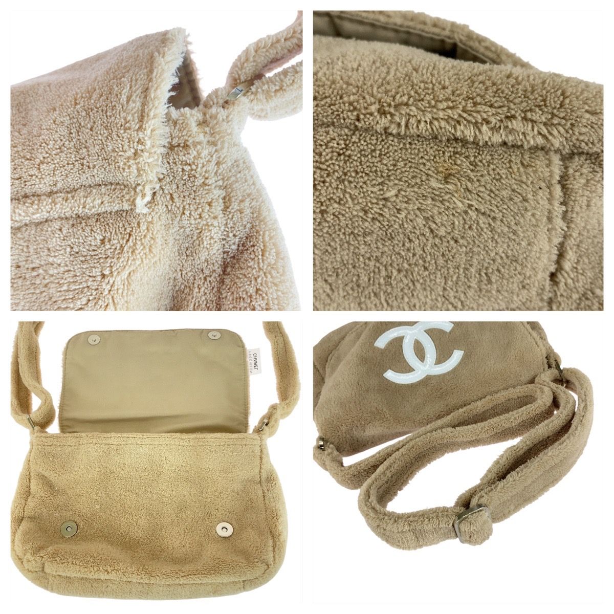 CHANEL ノベルティ　ショルダーバック　ベージュ CHANEL シャネル ショルダーバッグ PRECISION ノベルティ ベージュ