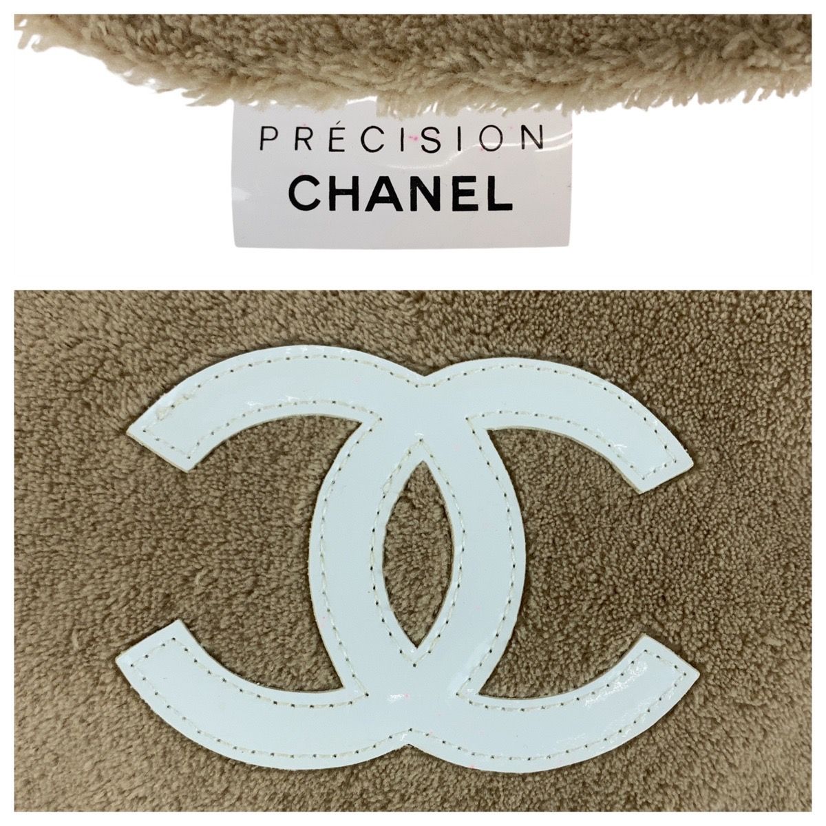 美品 CHANEL シャネル ノベルティ ココマーク ベージュ ホワイト