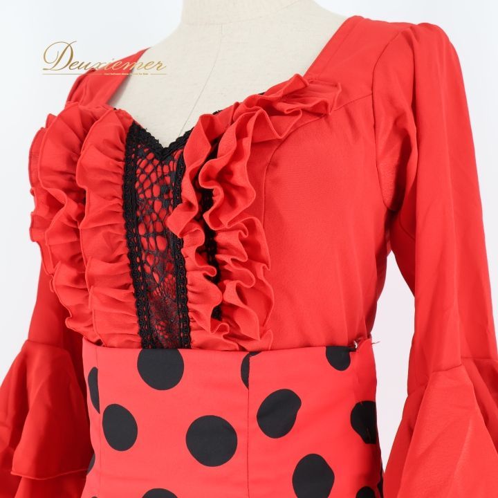 フラメンコ 衣装 マキコスチューム MAKIS COSTUMES トップス ファルダ