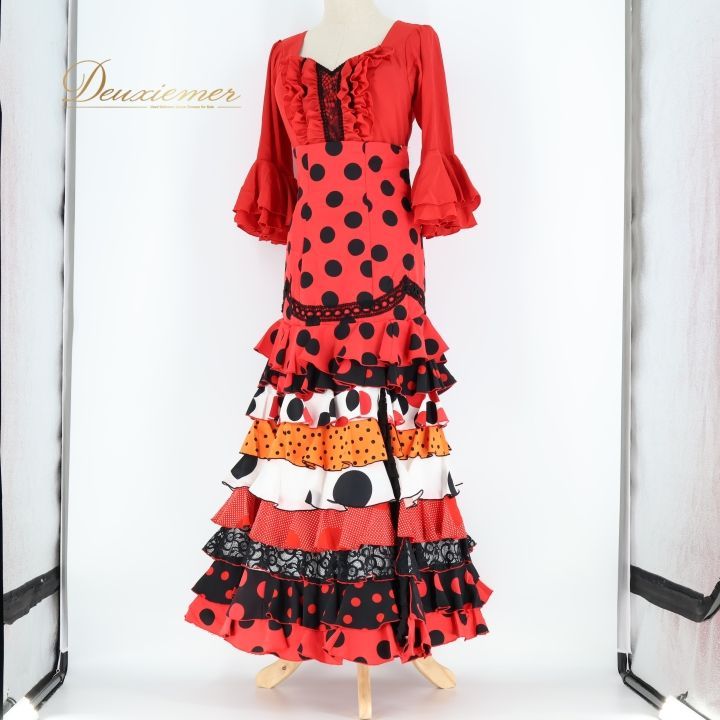 フラメンコ 衣装 マキコスチューム MAKIS COSTUMES トップス ファルダ