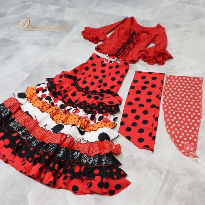 フラメンコ 衣装 マキコスチューム MAKIS COSTUMES トップス ファルダ