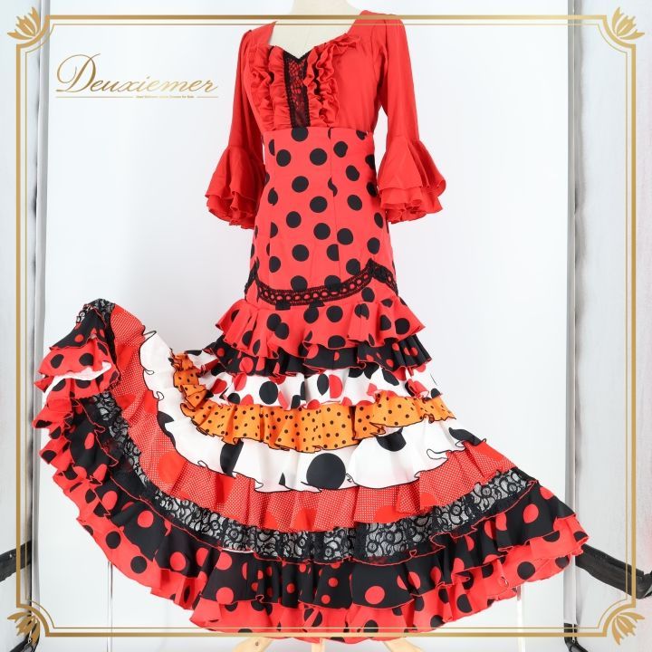 フラメンコ 衣装 マキコスチューム MAKIS COSTUMES トップス ファルダ