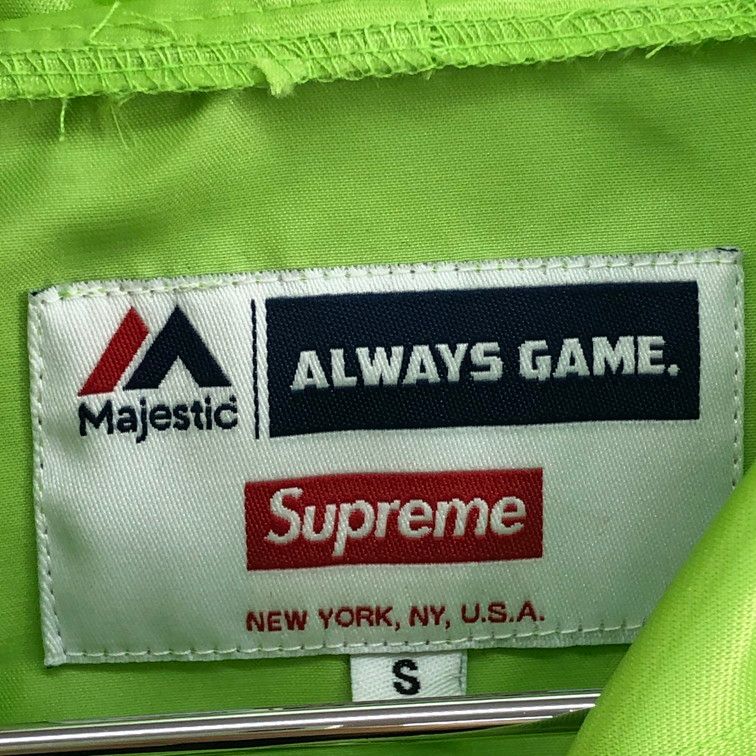 【品】Supreme シュプリーム 15SS MAJESTIC NY YANKEES SATIN HOODED COACHES JACKET 【149-251202-SY-01-iwa】