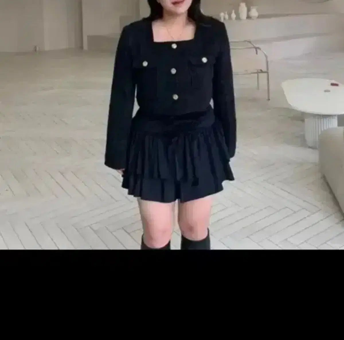 デイジートゥエル ツイード クロップドジャケット