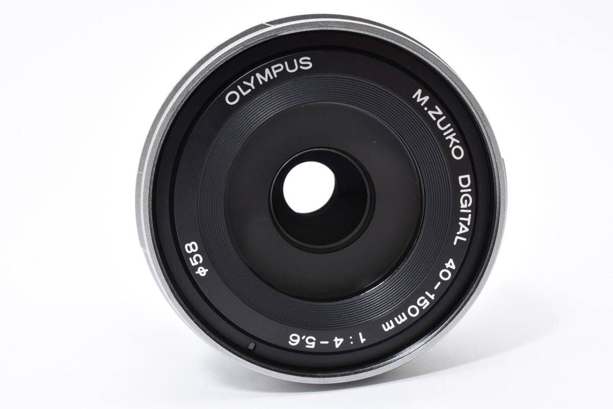 外観 オリンパス OLYMPUS M ZUIKO DIGITAL ED 40 150 mm F 4 0 5 6 R シルバー 907 d