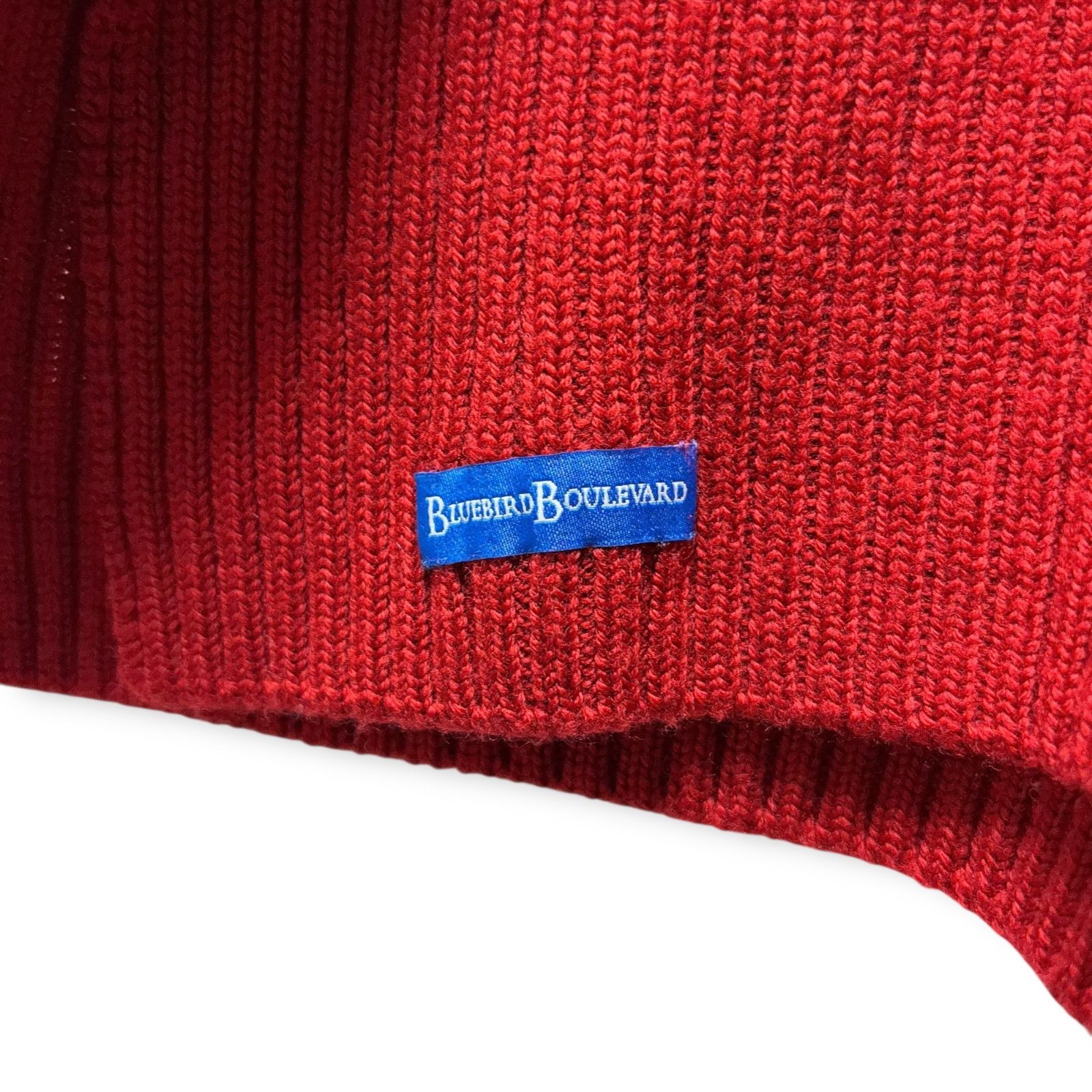 ロンハーマン　BLUEBIRD BOULEVARD ニット ロンハーマン別注 ブルーバードブルバード リブニットセーター 7分袖