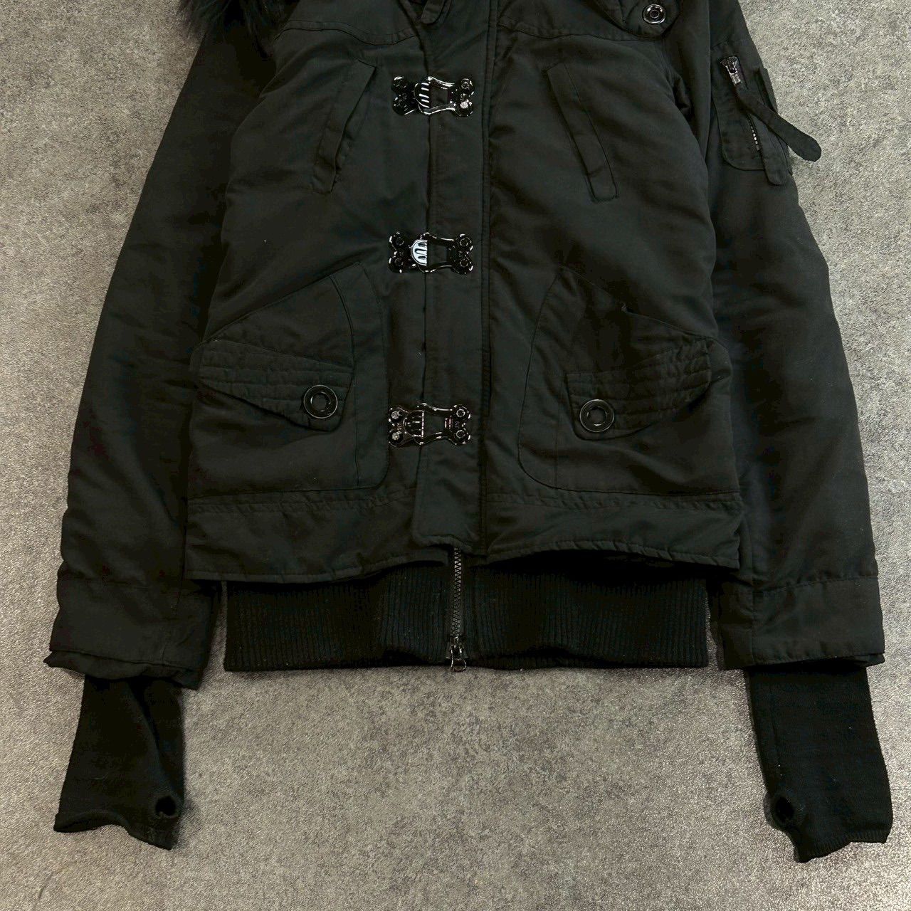 SLY スライ N-3B ミリタリージャケット フライトジャケット ファー付き