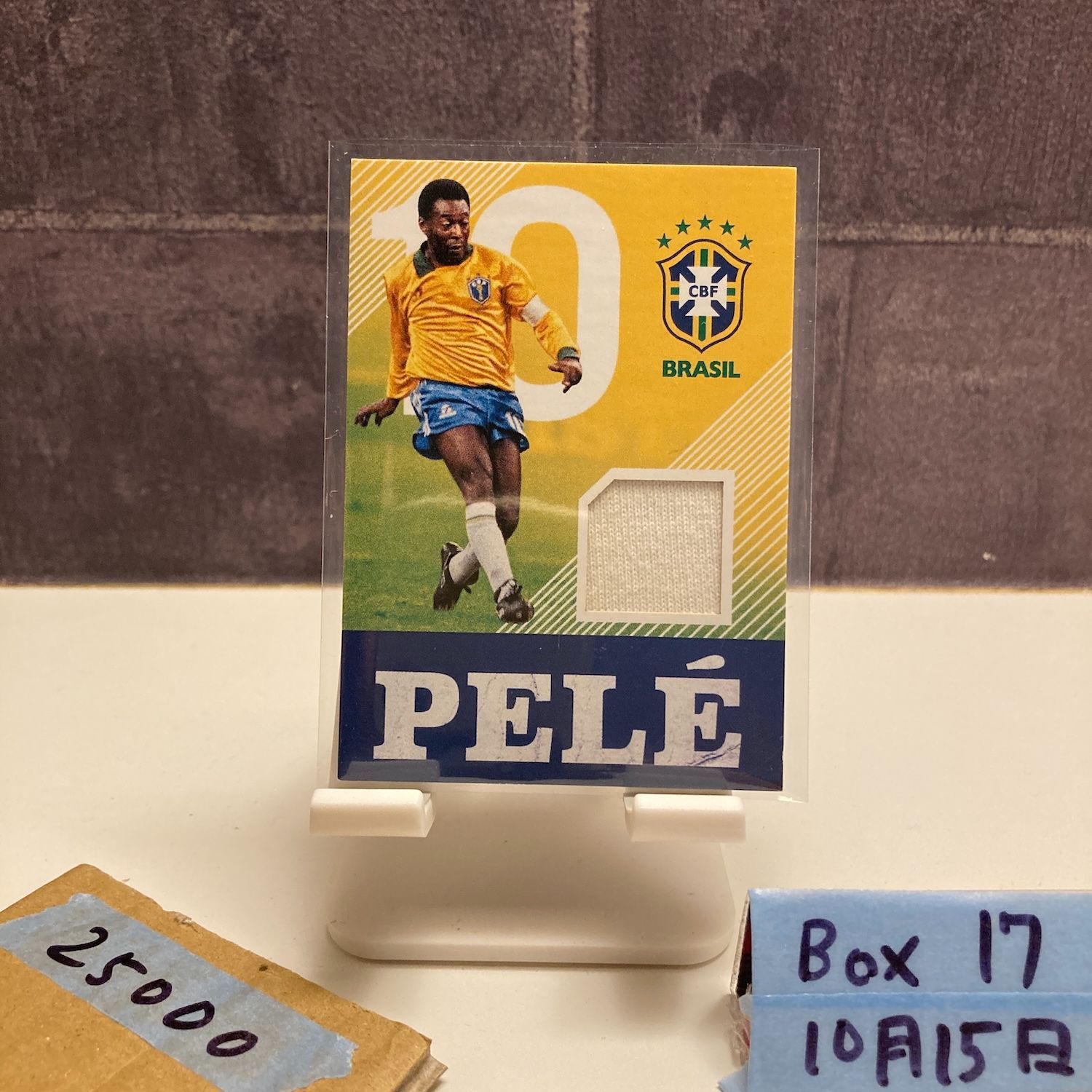 2017 Panini Nobility PELE Brazil National Team Memorabilia ジャージ カード