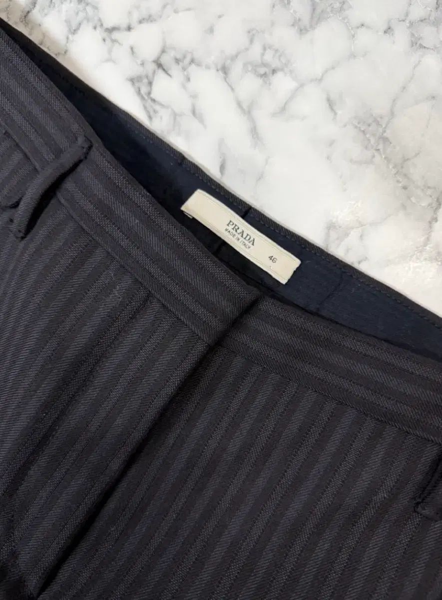 PRADA プラダ ストライプ スラックス 46