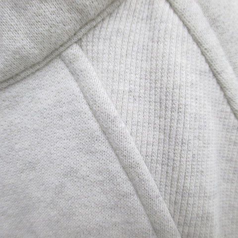  ルルレモン lululemon 長袖 トレーナー ショート丈 クォータージップ XS S 白系 ホワイト カンガルーポケット ロゴ 刺繍 裏起毛 トレーナー スウェット トップス