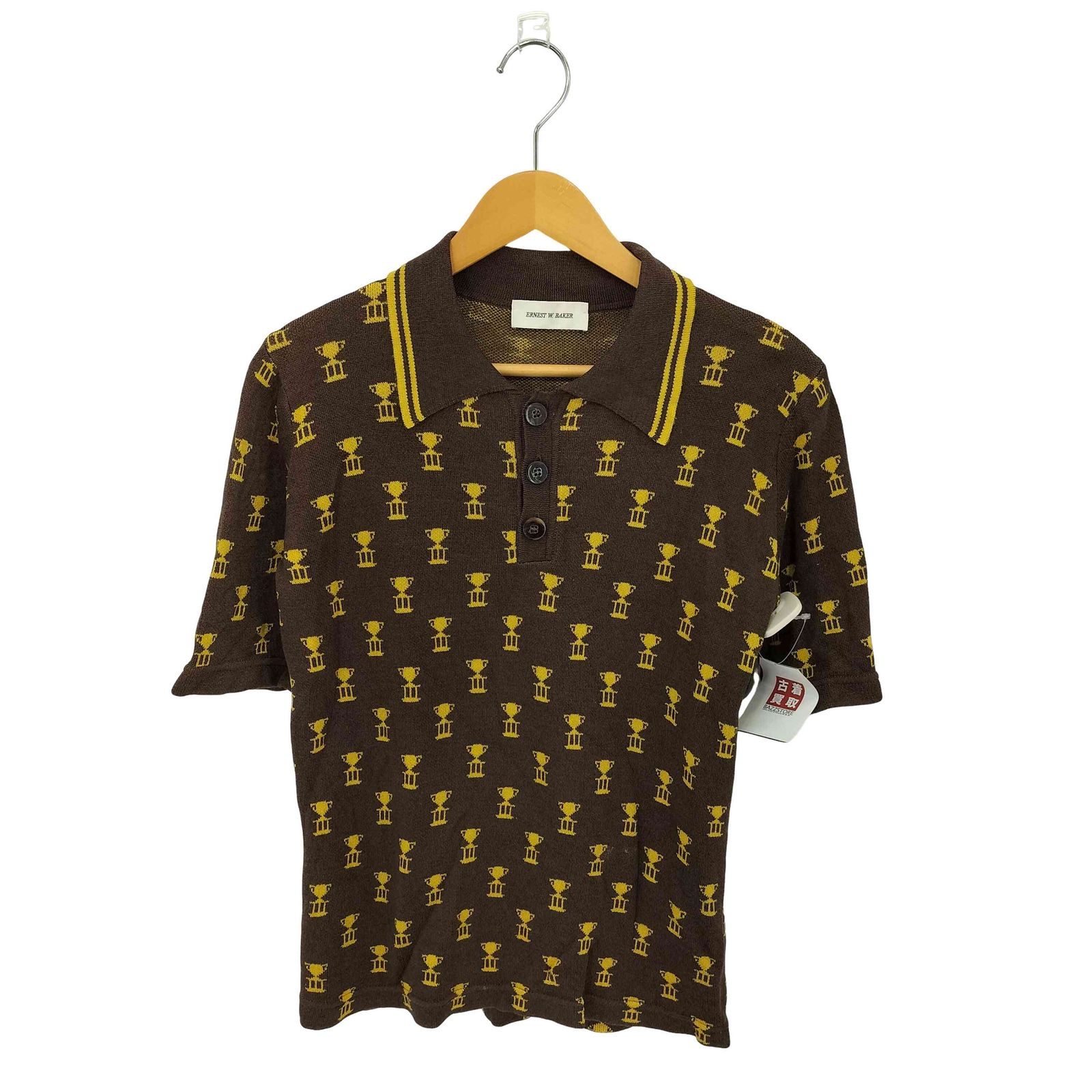 アーネストダブルベーカー ERNEST W.BAKER イタリア製 クラウン 半袖ポロシャツ メンズ 表記無