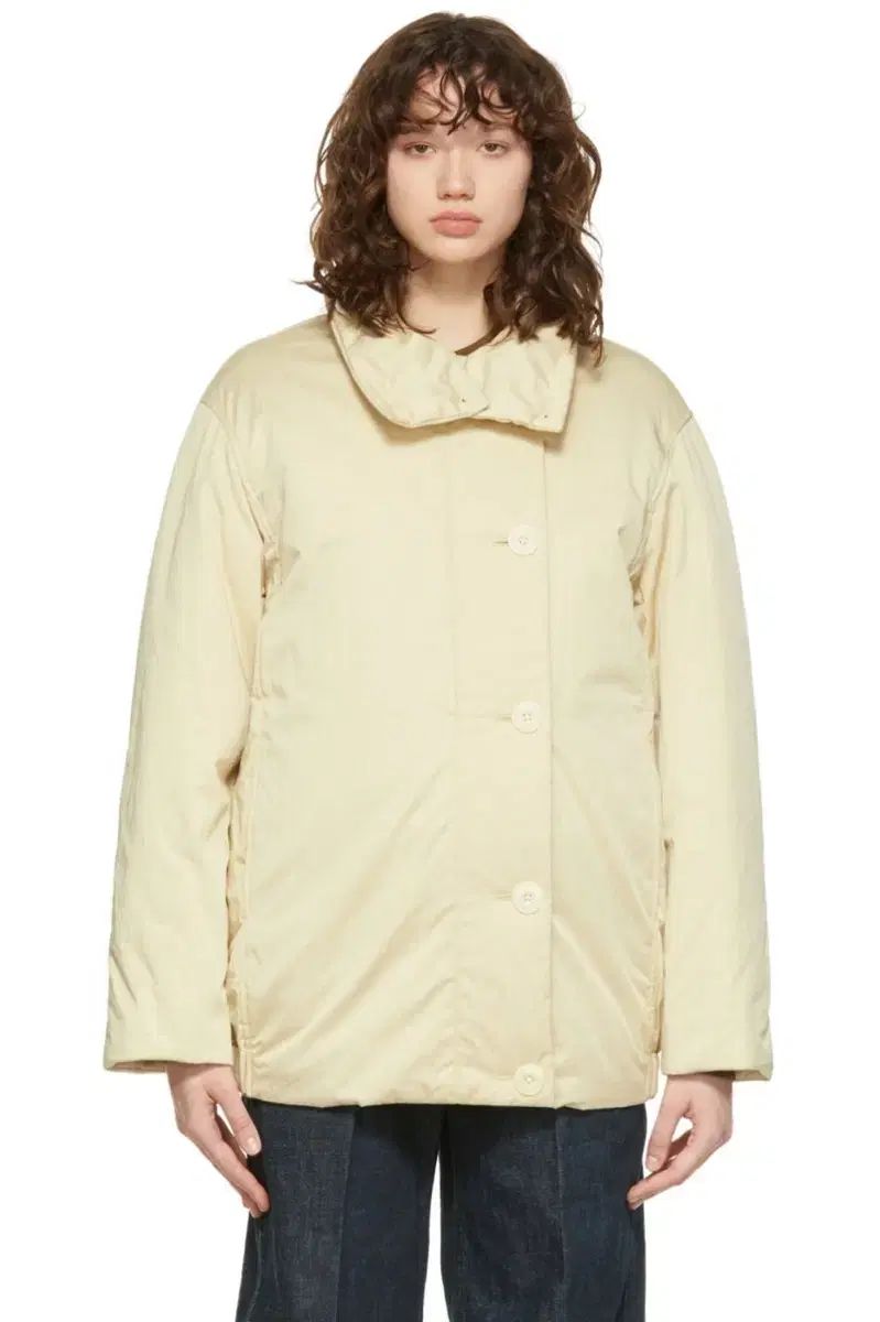 ルメール wadded asymmetrical jacket Mist 36