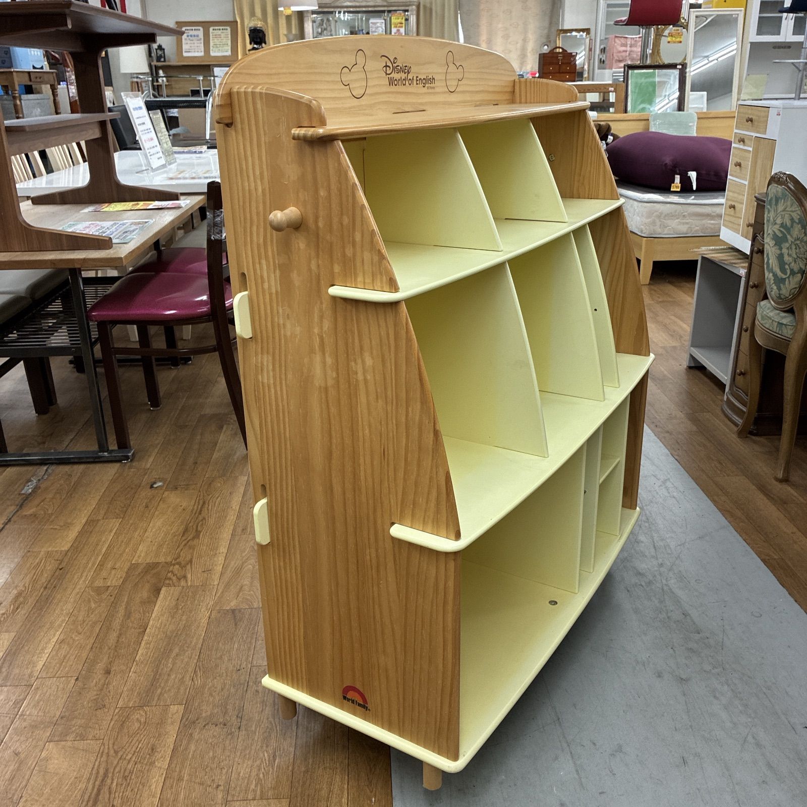 S239 ⭐ Disney ディズニー ワールドオブイングリッシュ収納棚 幅94cm S239 ⭐ Disney ディズニー ワールドオブイングリッシュ収納棚 幅94cm