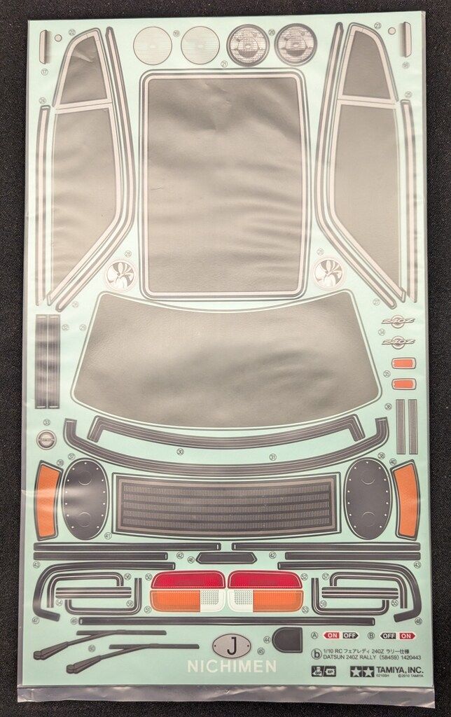 タミヤ 1/10RCカースペアパーツ フェアレディ 240Z ラリー仕様