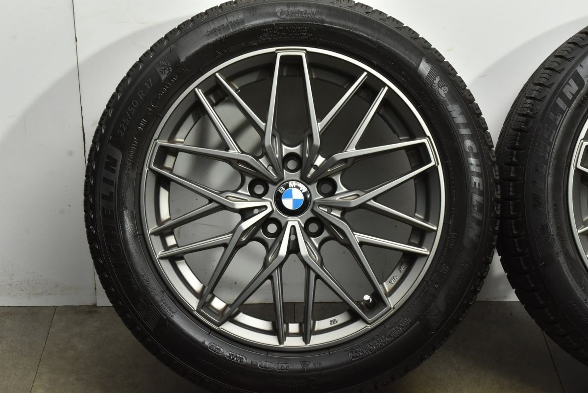【程度良好品】ユーロバーン MTX 17in 7.5J +27 PCD112 ミシュラン X-ICE3+ 225/50R17 BMW G20 G21 3シリーズ スタッドレス 4本セット