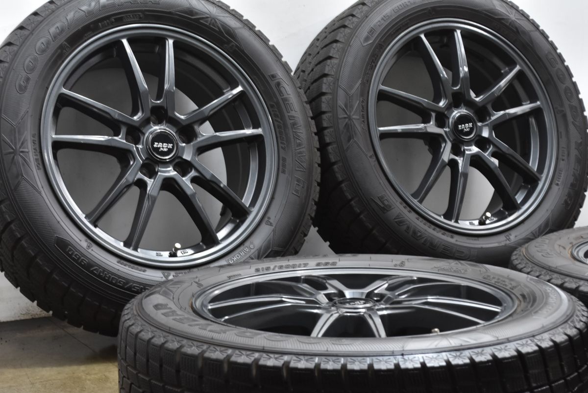バリ溝 ZACK 17 in 7 J 38 アイスナビ6 215 60 R C HR カローラクロス WR V ヴェゼル SKフォレスター クロストレック