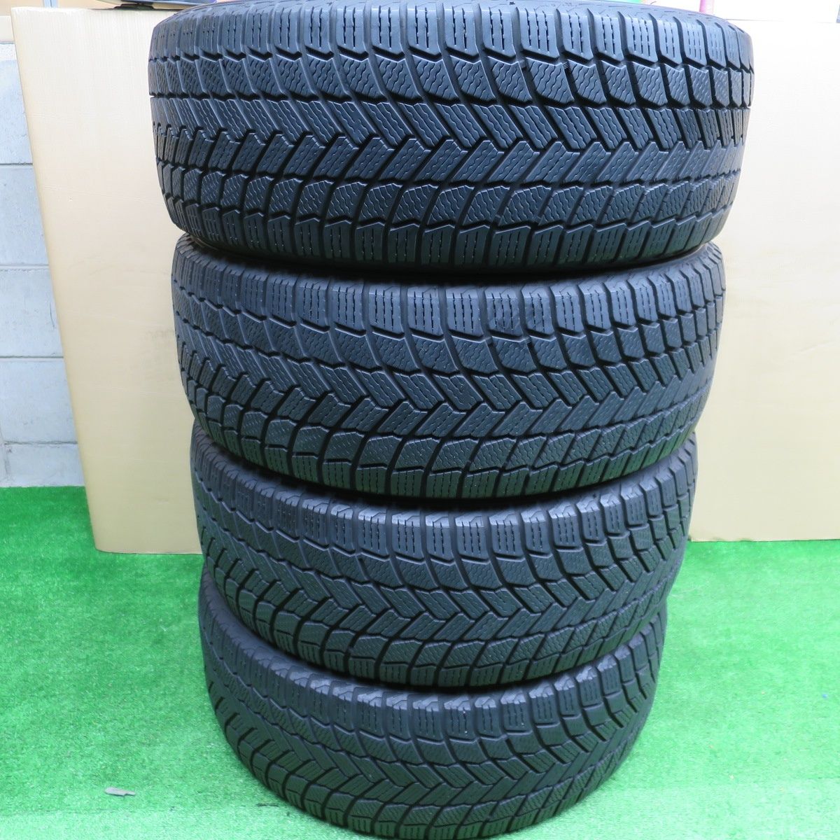 バリ溝 21年 9分 スタッドレス 225 55 R 18 ミシュラン X ICE SNOW タイヤ 18インチ エクストレイル フォレスター アウトランダー デリカ D 5 等 スタ